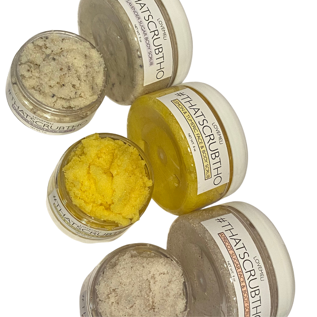 #ThatScrubTho Deluxe Mini Set from LoveMeli:  An All Natural Sugar Scrub Set for the Whole Body