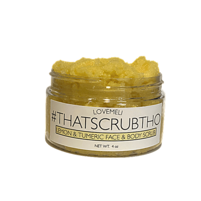 #ThatScrubTho Lemon & Tumeric Sugar Face & Body Scrub